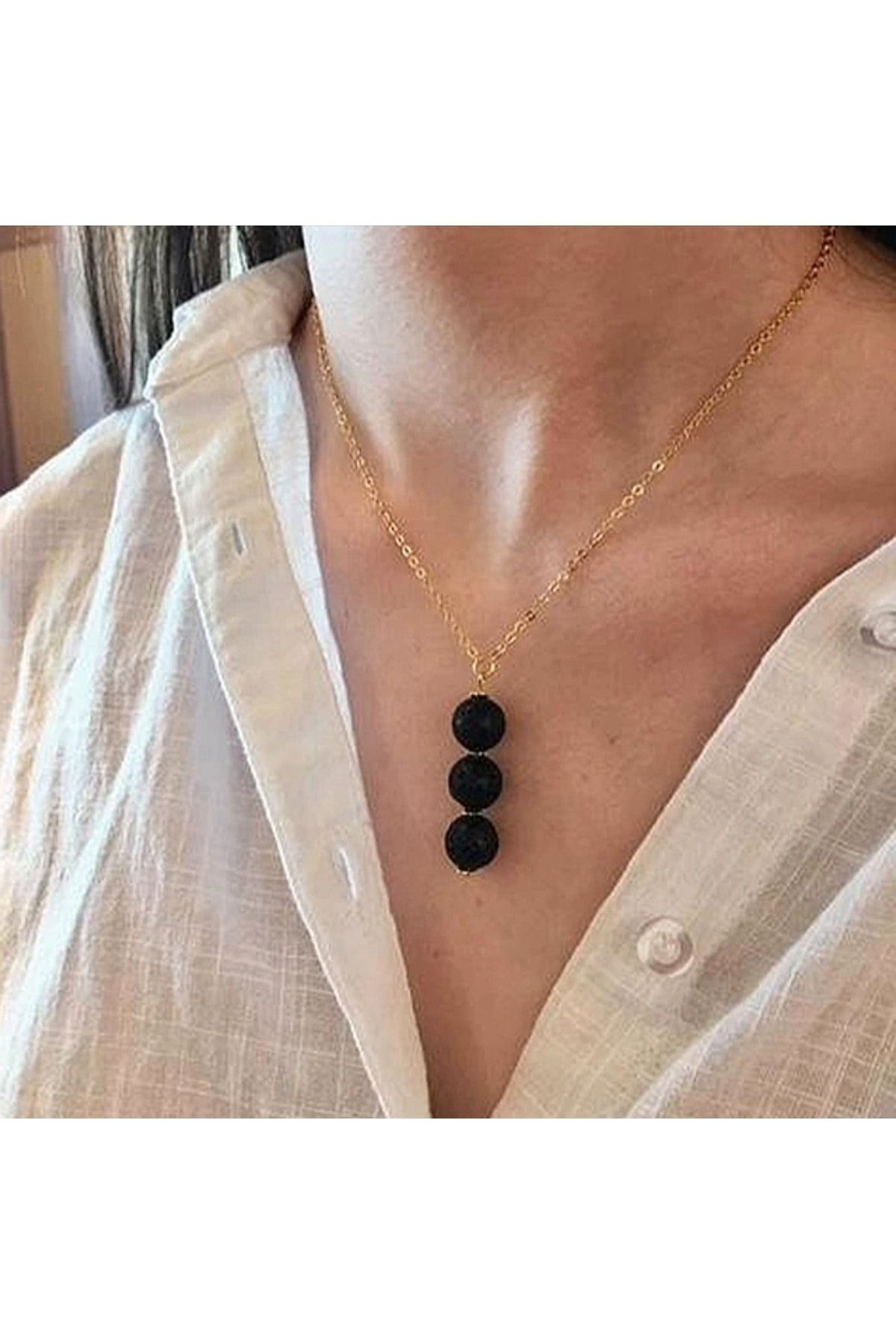 Black pendant necklace clearance women's
