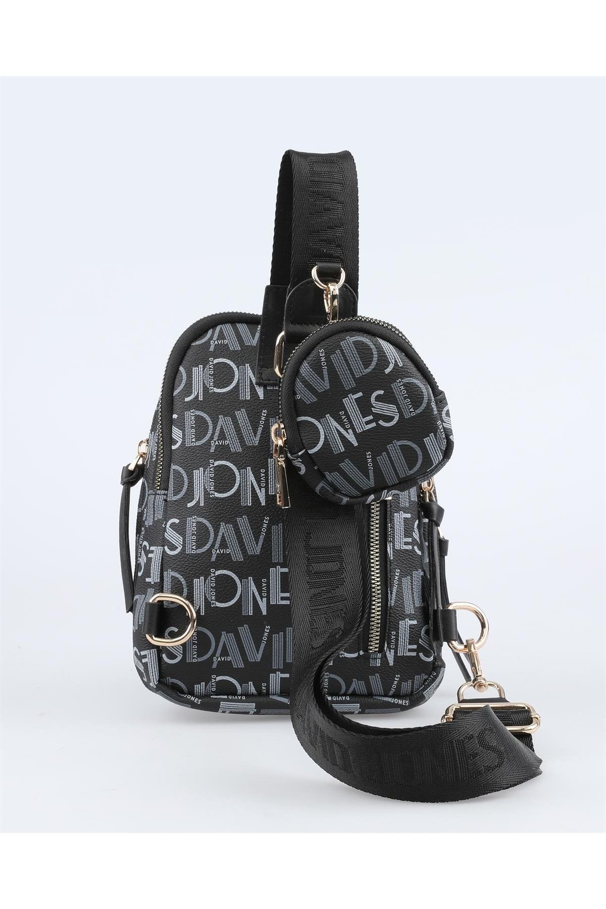 David jones paris black backpack sale