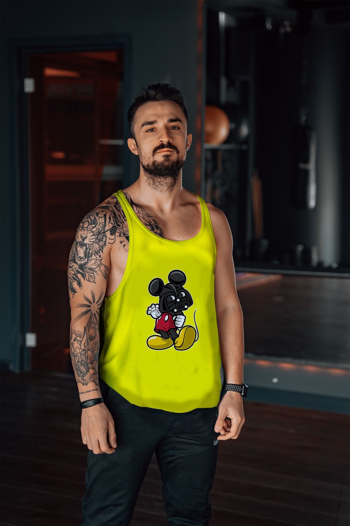 Dark yellow top tank top