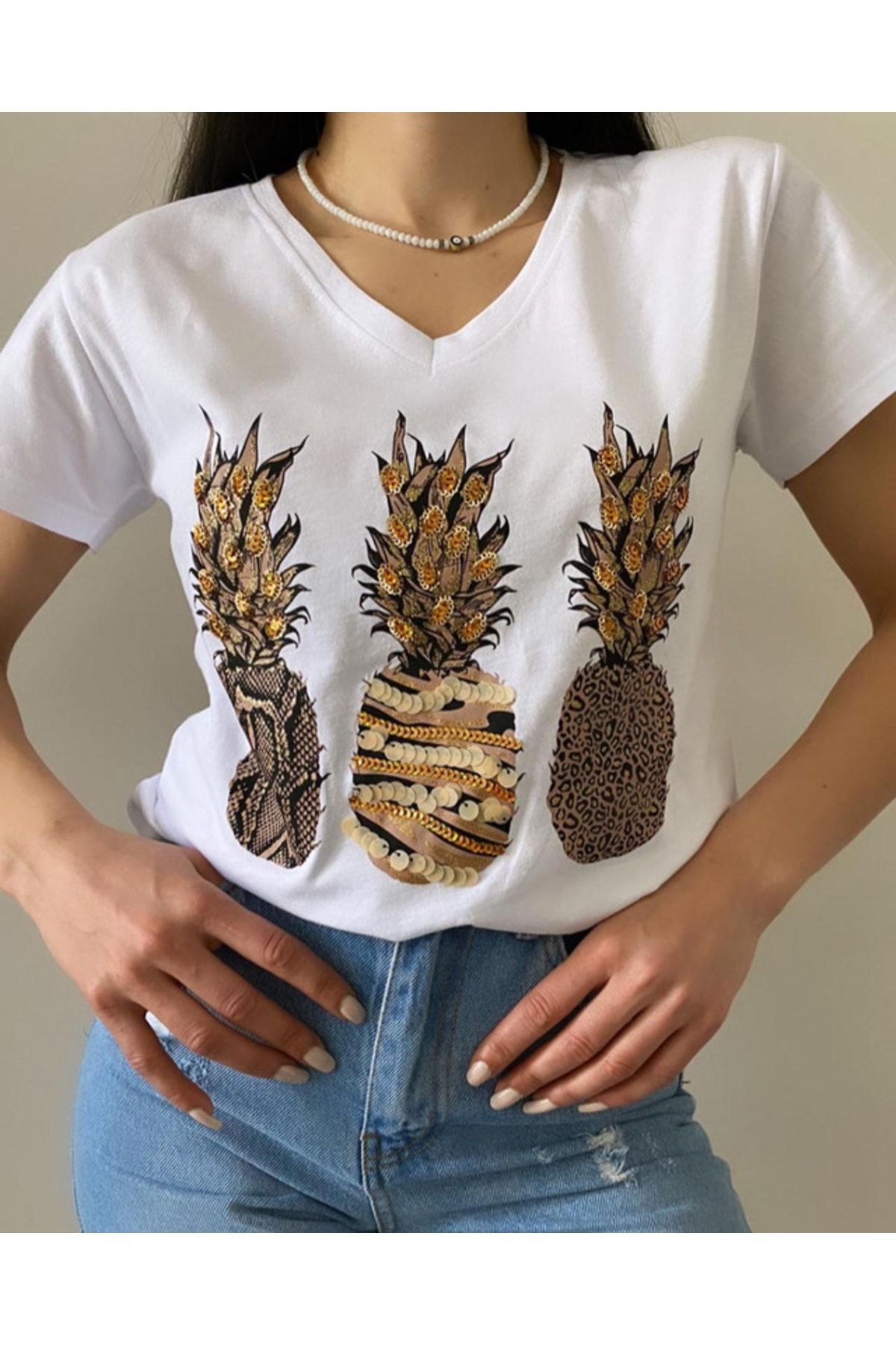 Pineapple pattern shirt clearance