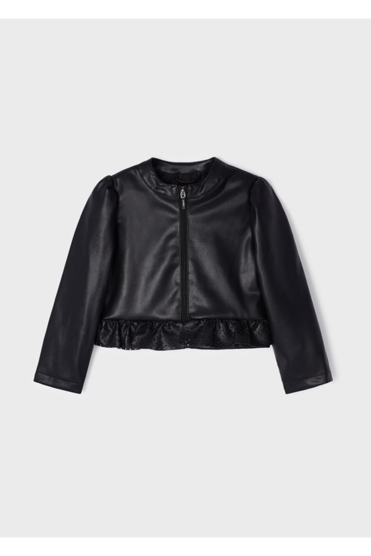 Zara girls leather jacket online