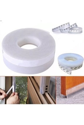 Şeffaf Rüzgar Geçirmez Silikon Sızdırmazlık Şeridi 1 Metre Image 0