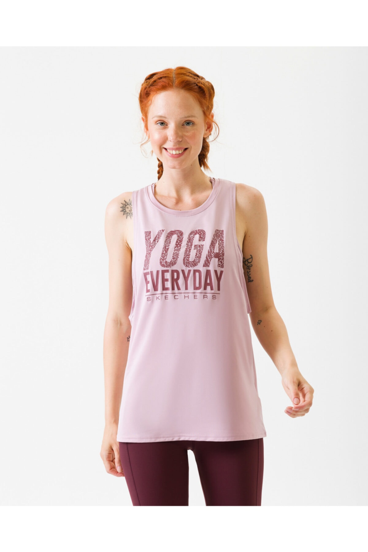 SKECHERS YOGA TANK Kadın Pembe Atlet W03TT23 LTPK