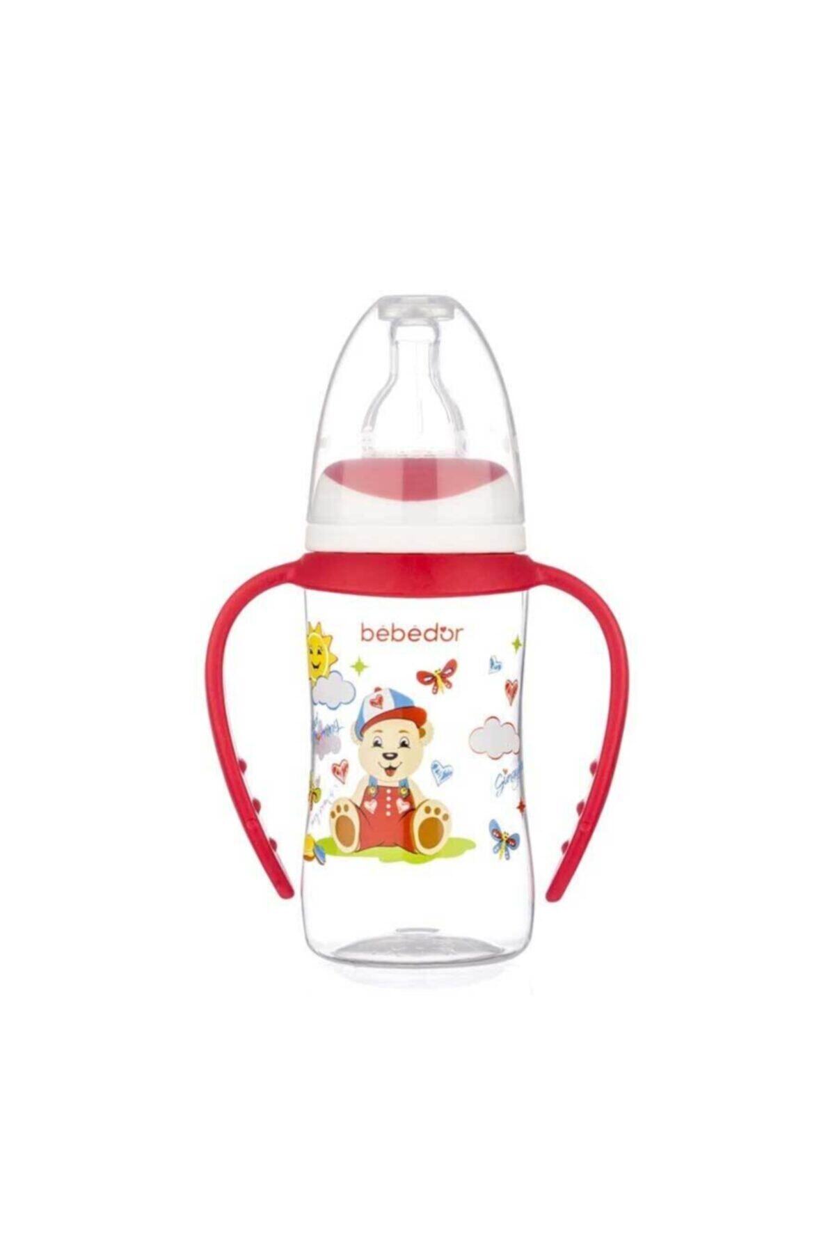 Bebedor Ergonomik Kulplu Biberon 125 Ml - Kırmızı