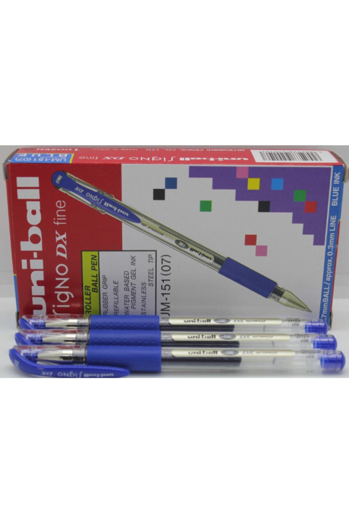 UNİBALL Signo Dx (0.38) Mavi Jel Kalem 3adet