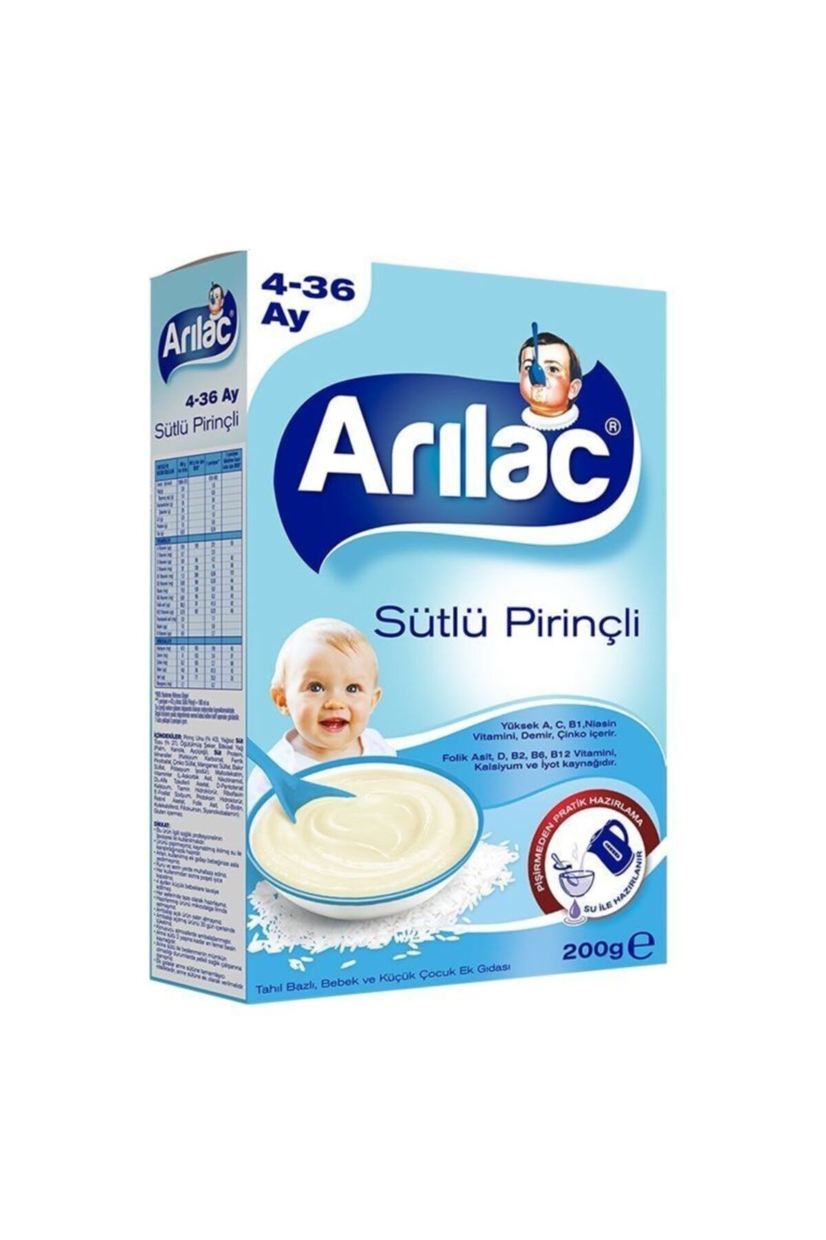 Arılac Arilac Sütlü Pirinçli Bebek Ve Çocuk Ek Gıdası