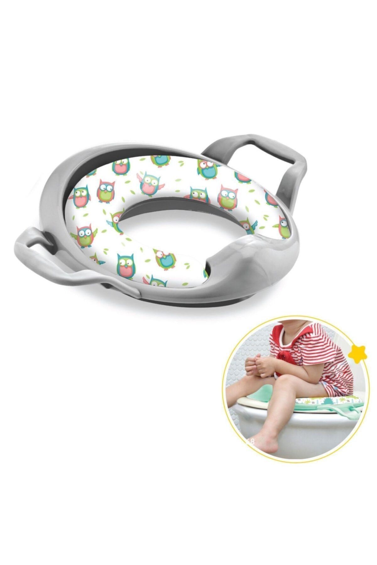 Babyjem Boze Mega Klozet Adaptörü 064 Gri