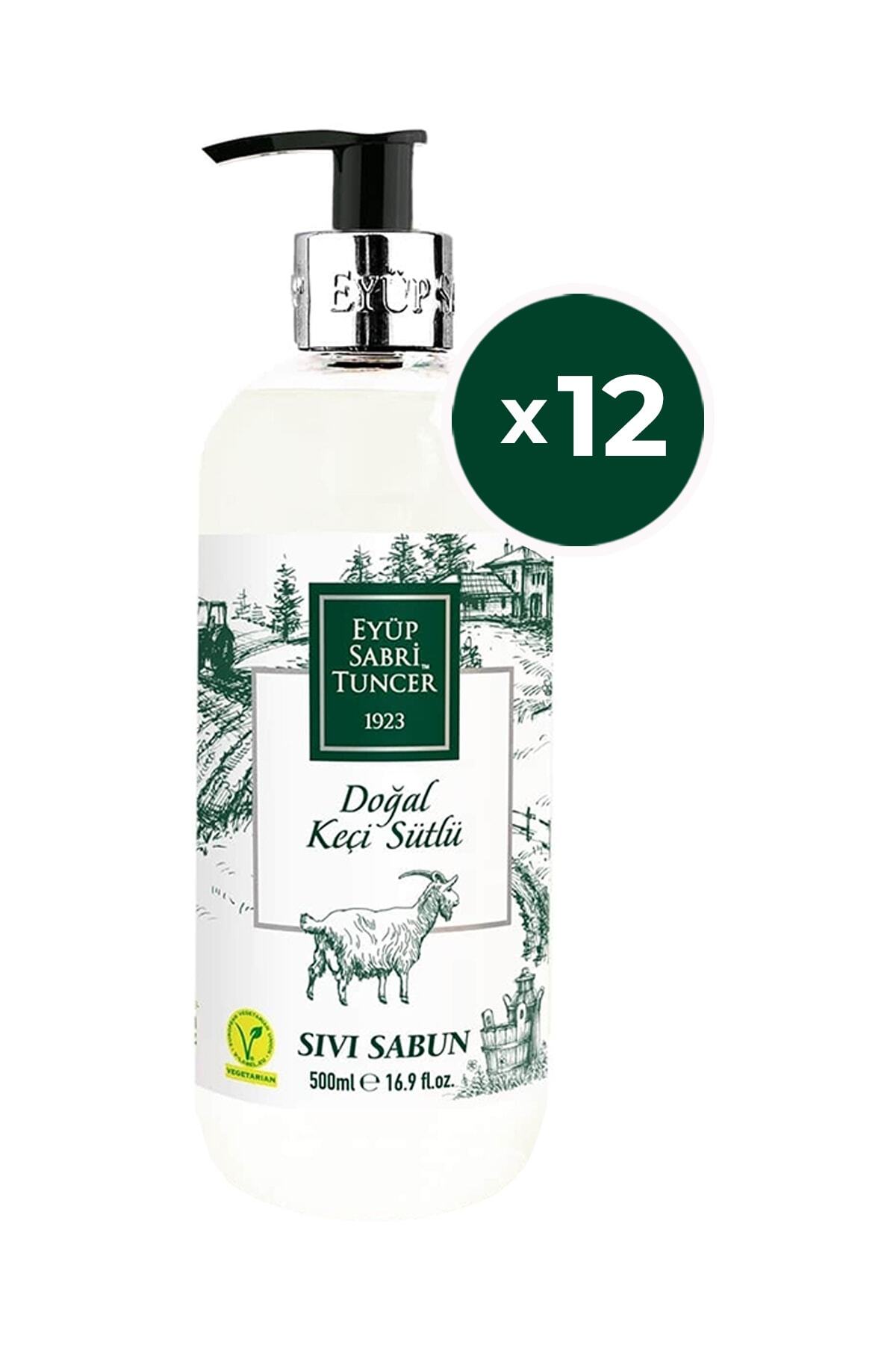Eyüp Sabri Tuncer Doğal Keçi Sütlü Sıvı Sabun 500 Ml X 12 Adet
