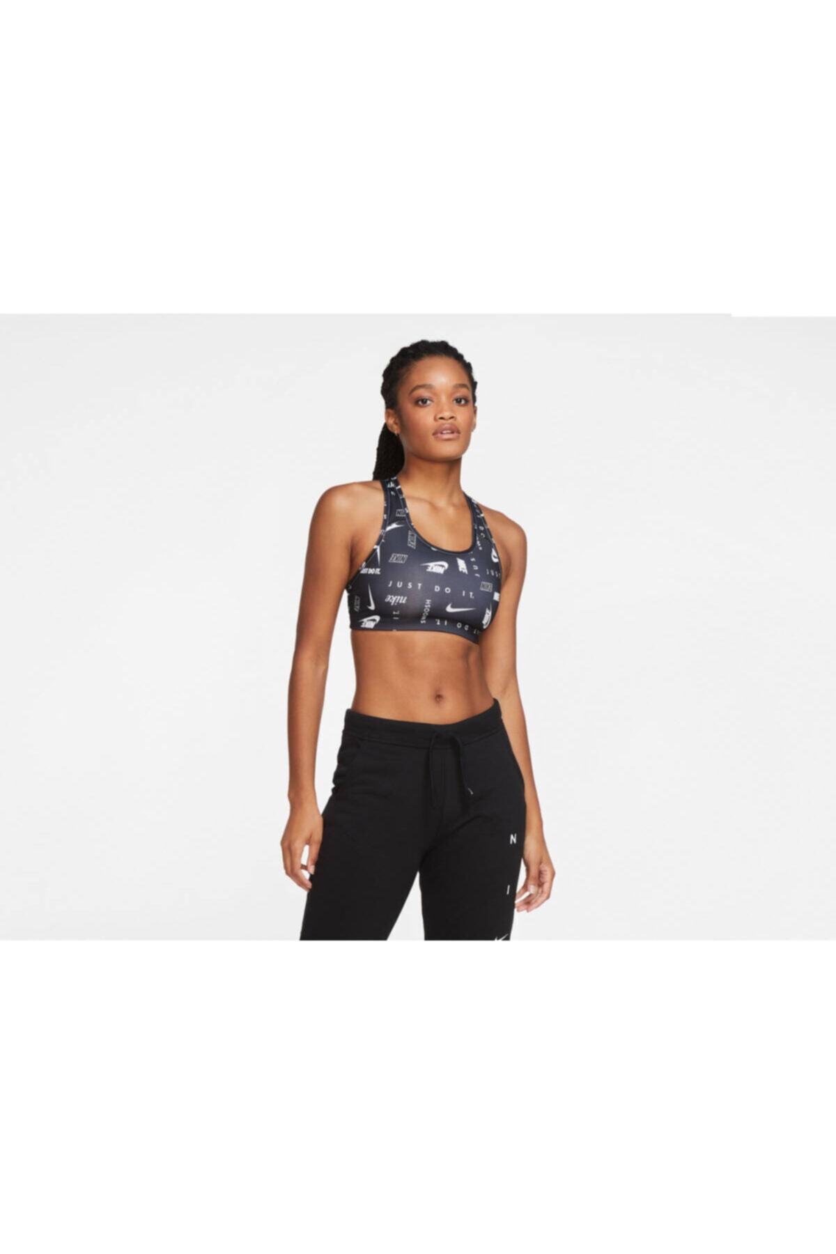 Nike Nıke Swoosh Padded Bra Spor Sütyeni Medium Support Cw2195-010