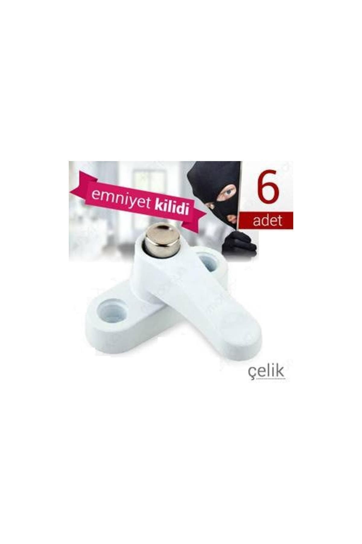 rennway Pvc Kapı Pencere Emniyet Kilidi - Pimapen Kilidi - Çelik - 6 Adet