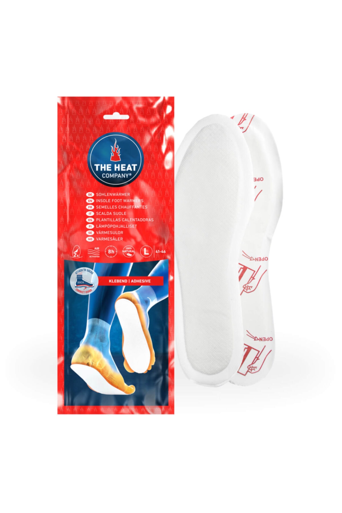 THE HEAT COMPANY Insolewarmers-yapışkanlı-8+saat-tabanlık-isitici-çift-l (41-46)
