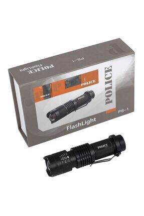 Ultra hafif Polıce Ps-1 Cree Led Şarj Edilebilir El Feneri Kamp Feneri Avcı Balıkçı Feneri Alüminyu Image 0