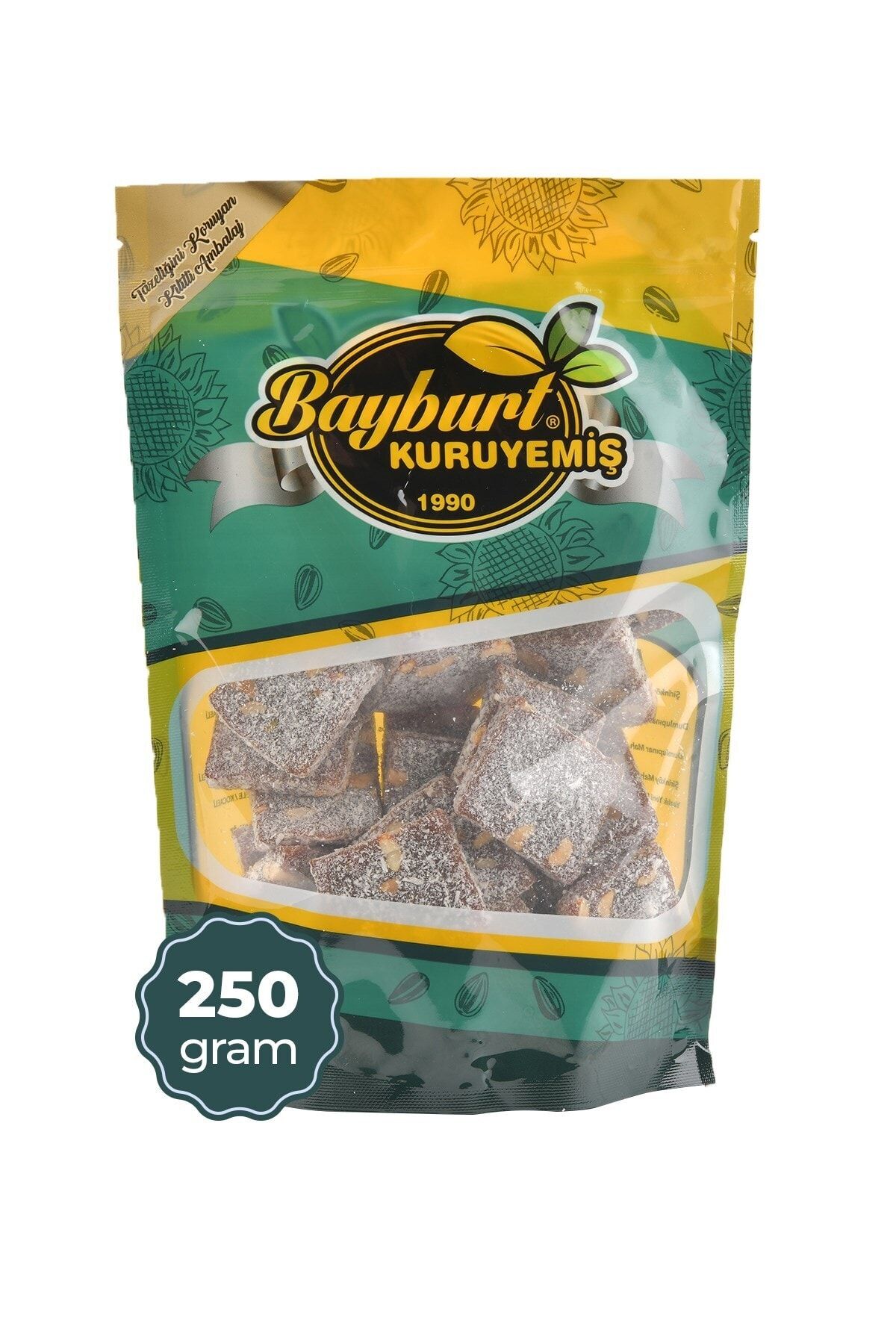 Bayburt Kuruyemiş Yer Fıstıklı Cezerye (kare) 250 Gr