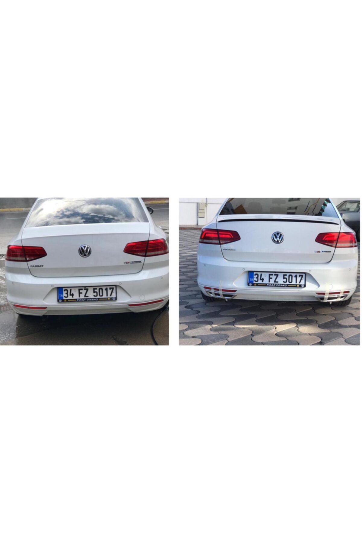 VAGSESSUAR Vw Passat B8 Bagaj Üstü Spoiler Bagaj Çıtası Pianoblack