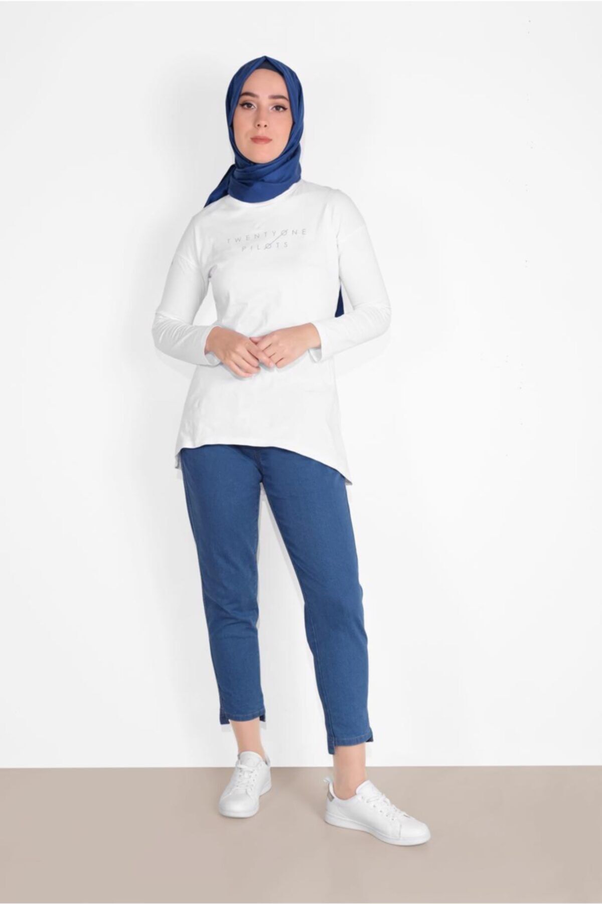 TRENDTESETTÜR Beli Büzgü Lastikli Denim Pantolon 2105