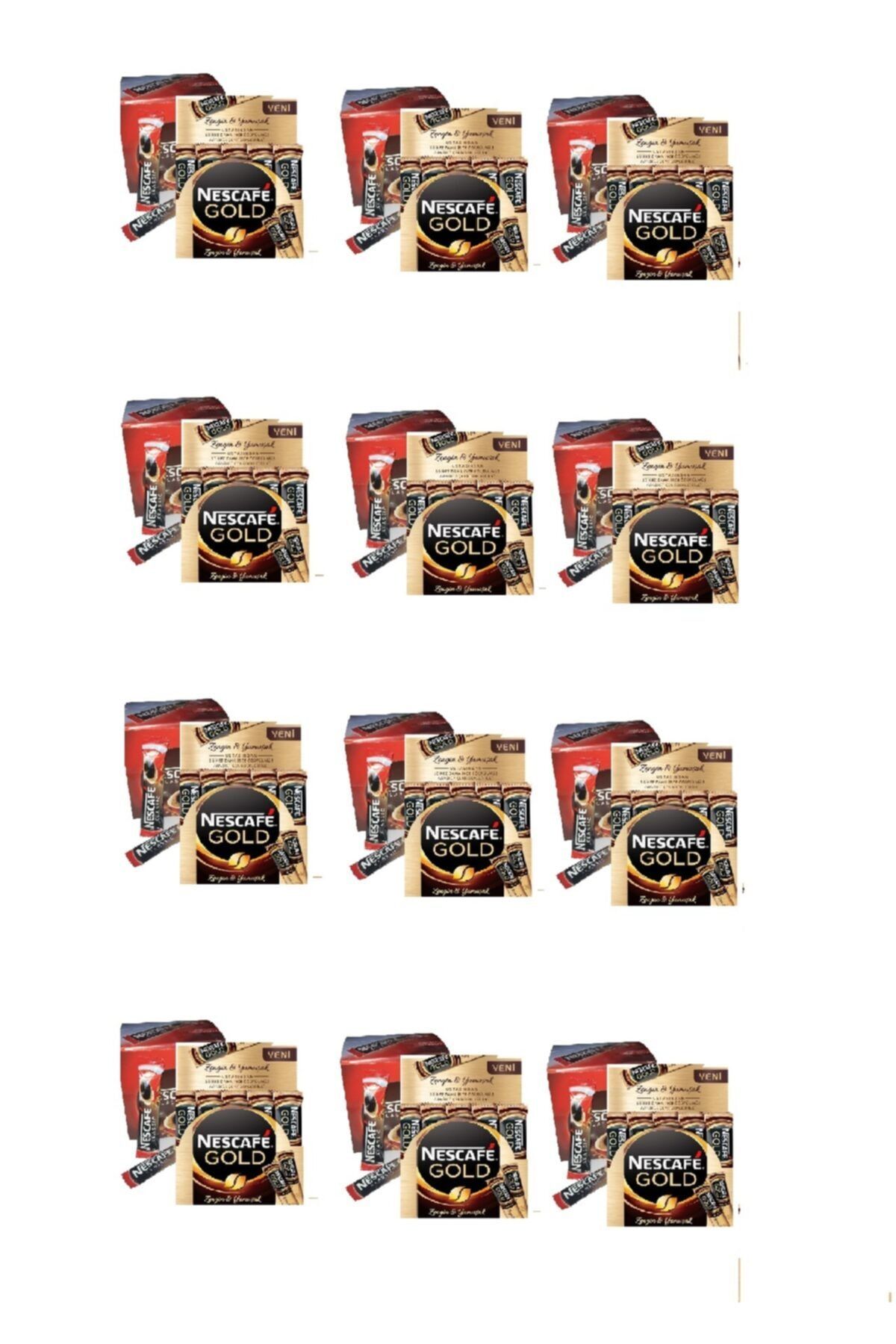 Nescafe Classic 2 gr 24'lü Paket X 12 Adet Gold 2 gr 24' Lü X 12 Adet