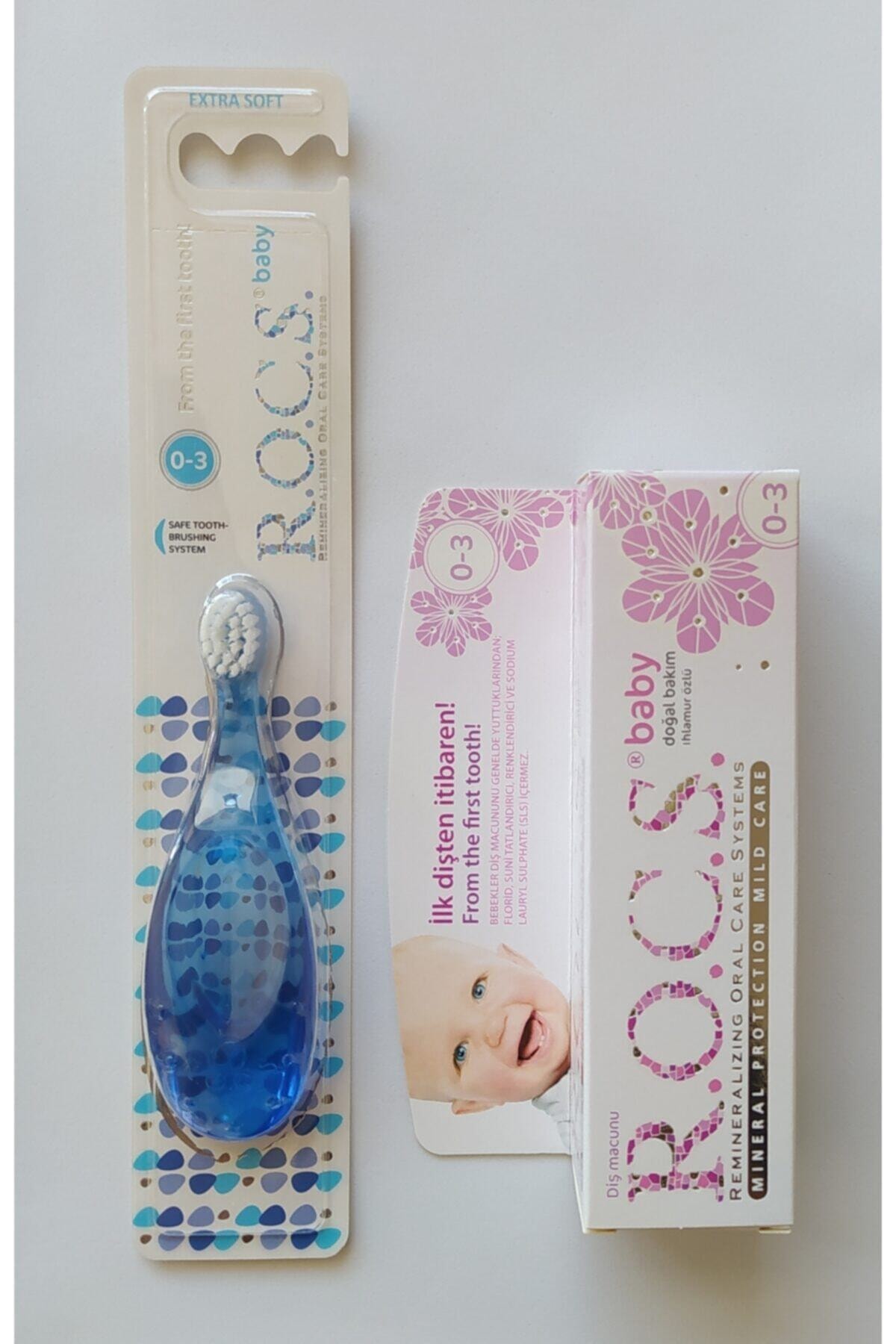 Rocs Kids Rocs Baby Dis Fircasi Mavi Ve Ihlamur Ozlu Dis Macunu 0 3 Yas Fiyati Yorumlari Trendyol