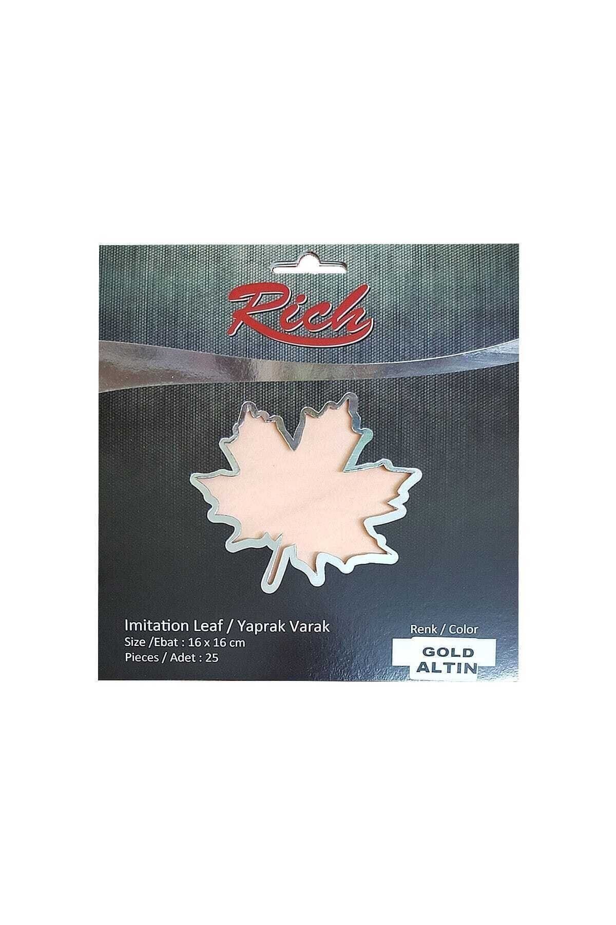 Rich Altın ( Gold) Yaprak Varak 25 ' Li ( 16x16 )