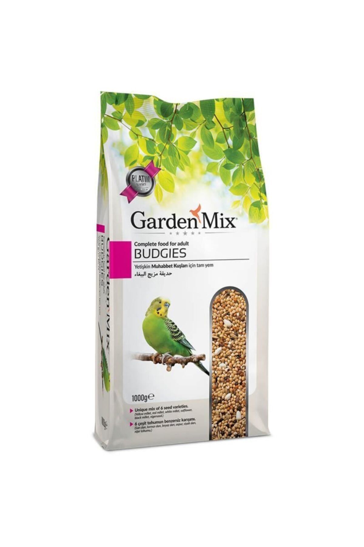 Gardenmix Platin Series Budgies Yetişkin Muhabbet Kuşu Yemi 1kg