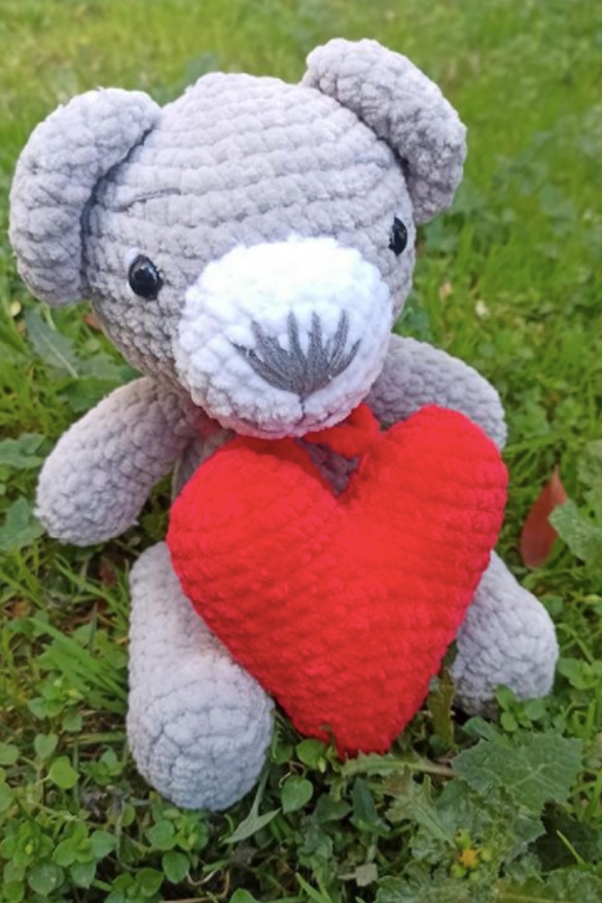 Selfbox Amigurumi Organik Oyuncak - Kalpli Ayıcık