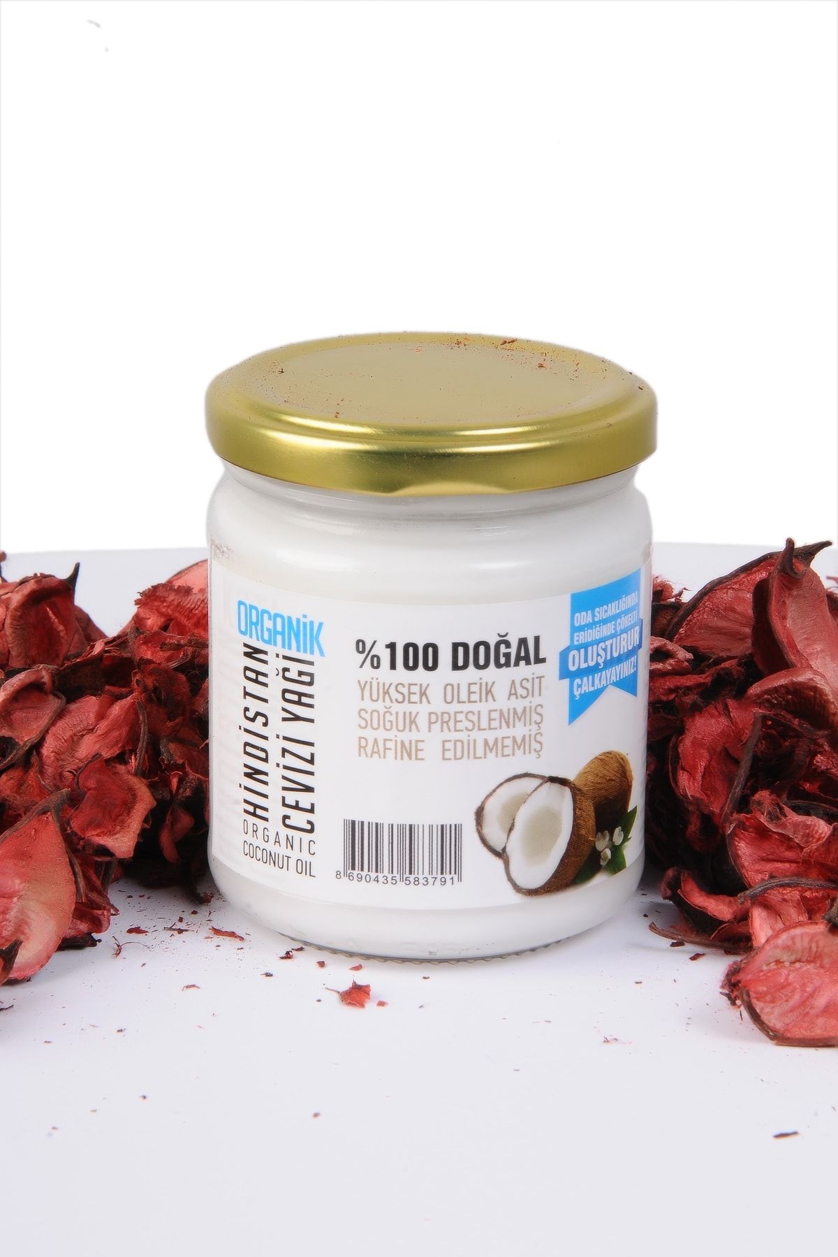 Doğal Organik Hindistan Cevizi Yağı 150 ml