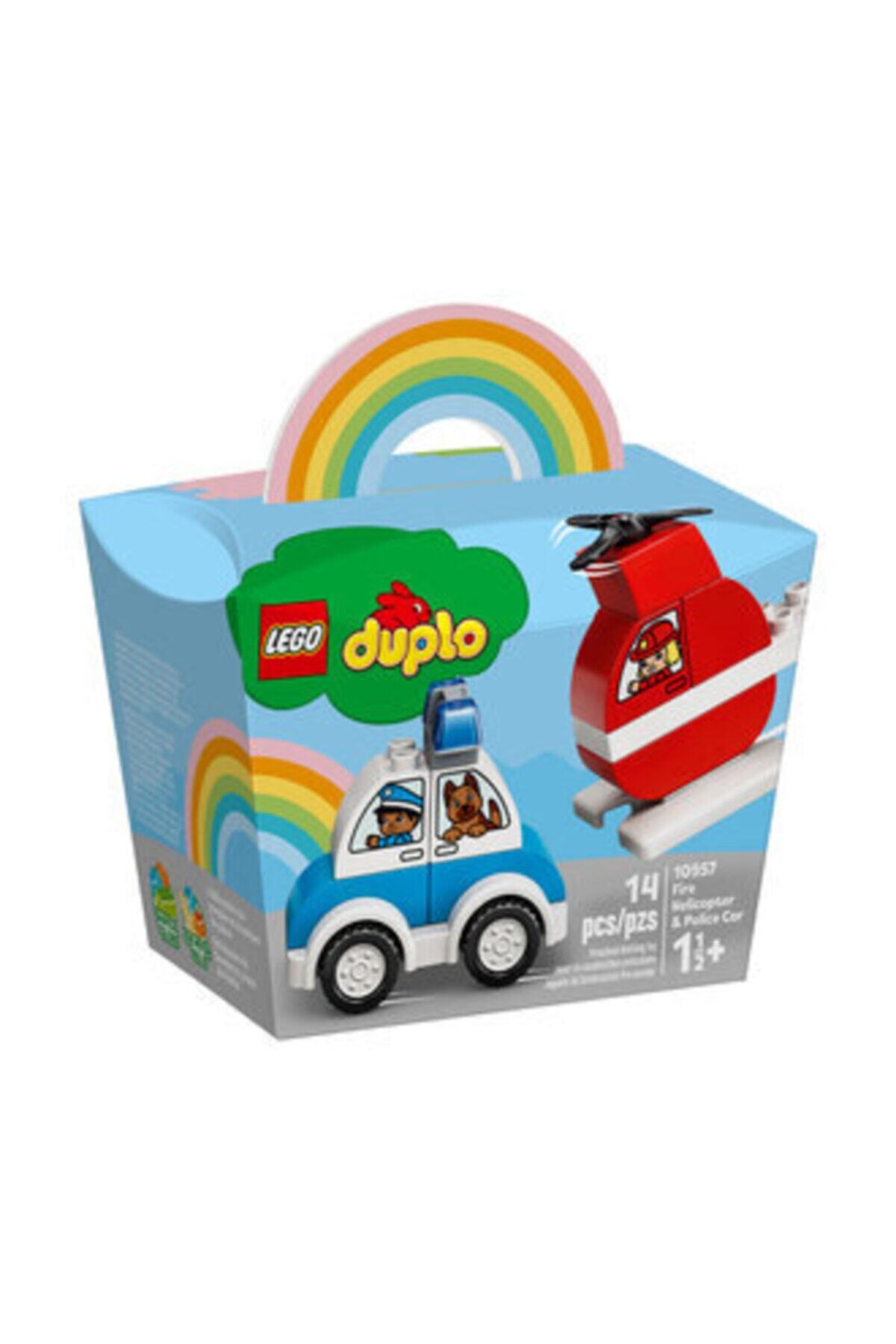 LEGO Duplo İtfaiye Helikopteri Polis Arabası Oyuncak 10957