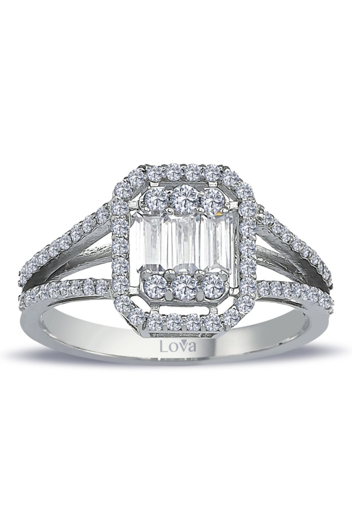 Lova 0,60 Karat Baget Pırlanta Yüzük - 1020322