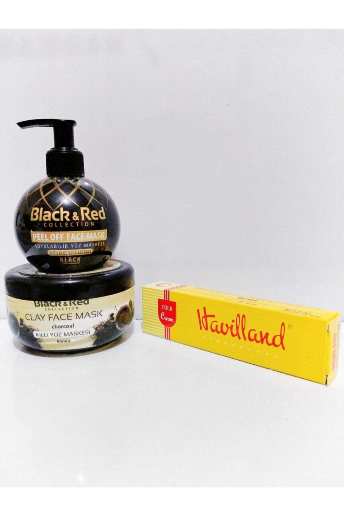 Black Red Blackred Killi Yüz Maskesi Kömür 400g+soyulabilir Siyah Maske 250 Ml+ Havilland Yağlı Krem 40 ml