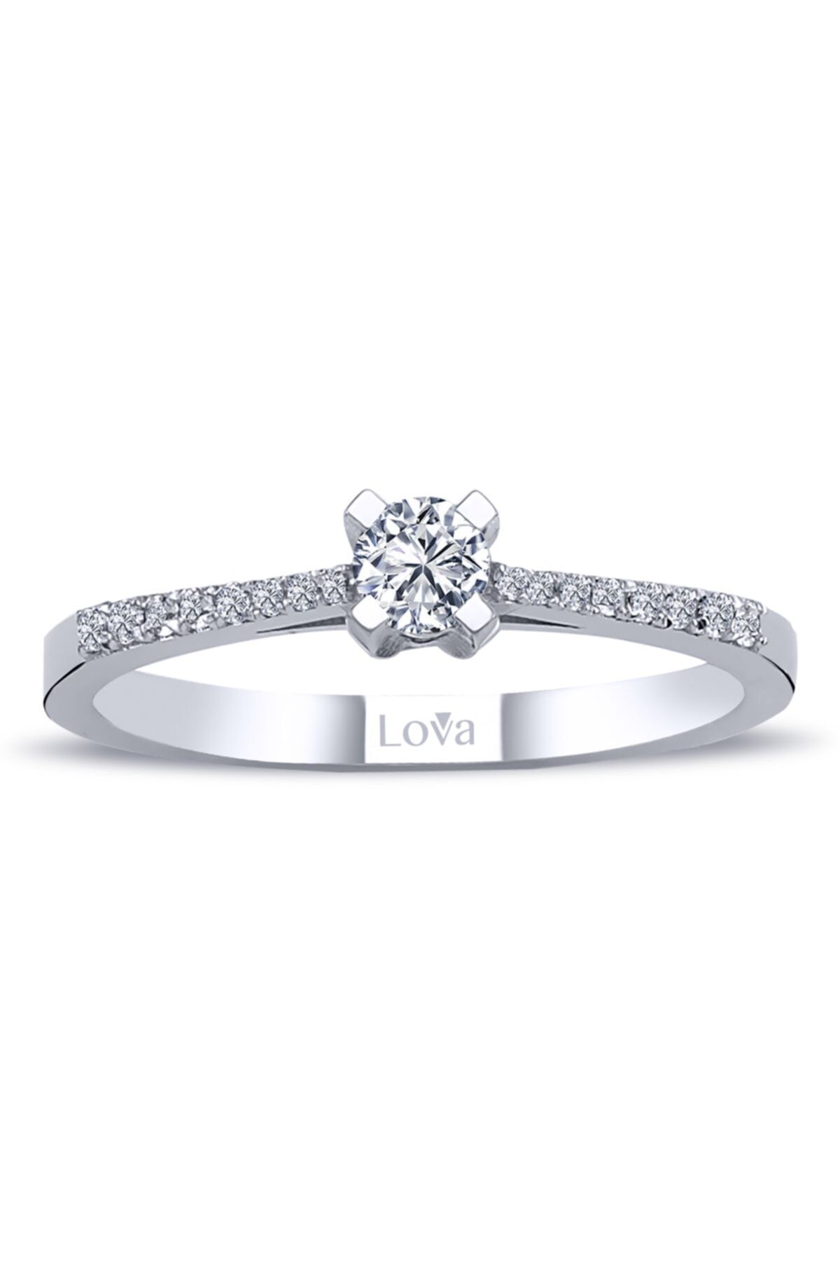 Lova Toplam 0,25 Karat Pırlanta Tektaş Yüzük - 1020277