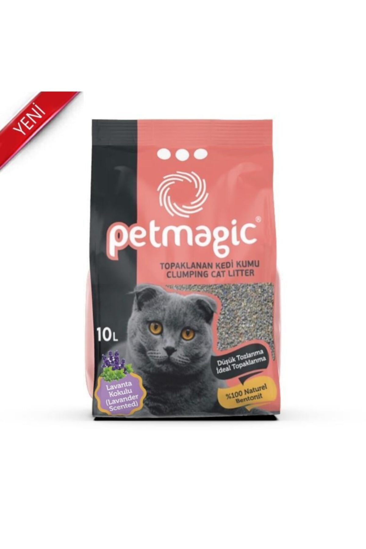 Pet Magic Petmagic Lavanta Kokulu Bentonit Kedi Kumu 10 Litre