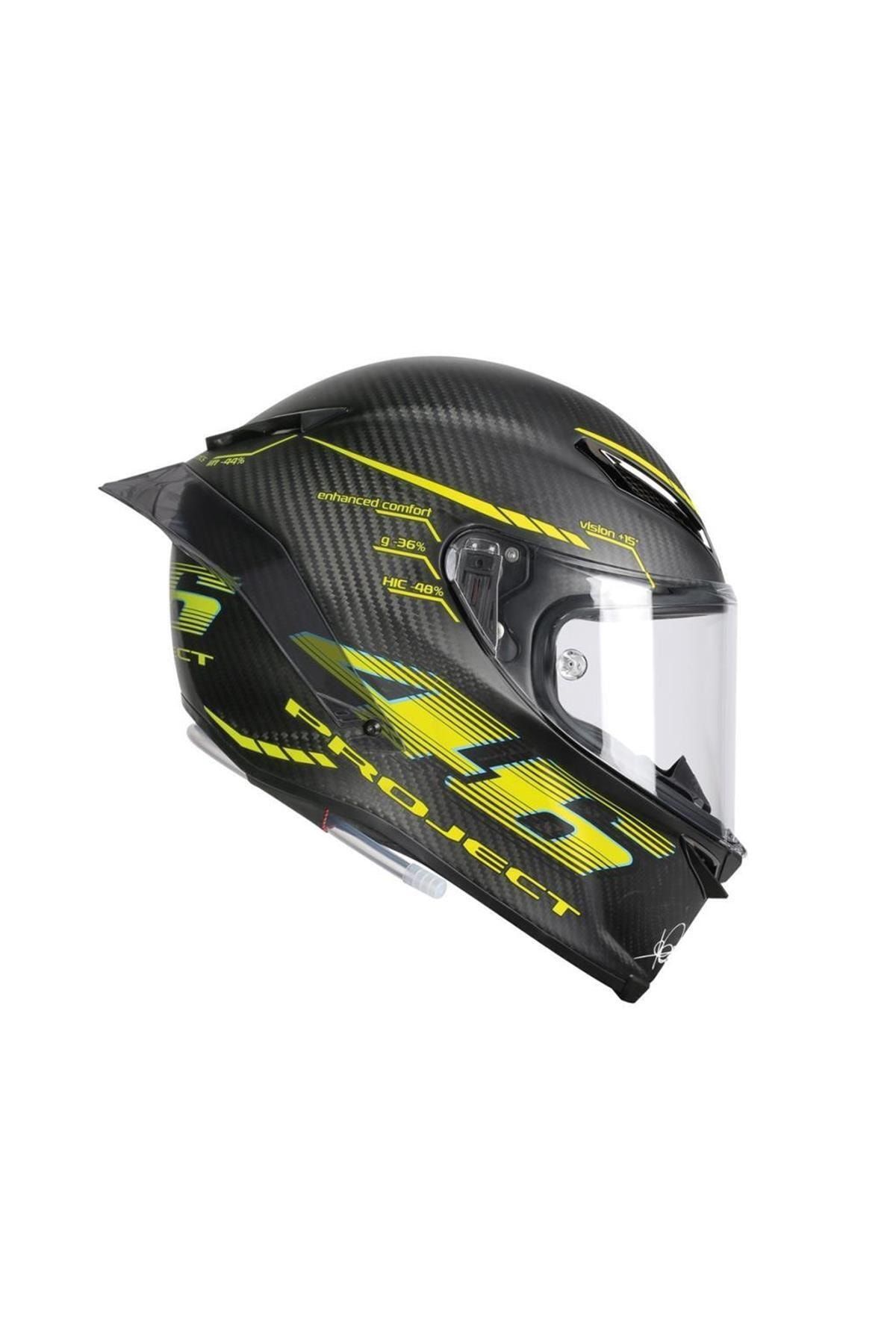 AGV Pısta Gp R Top Plk Project Matt Carbon Kask