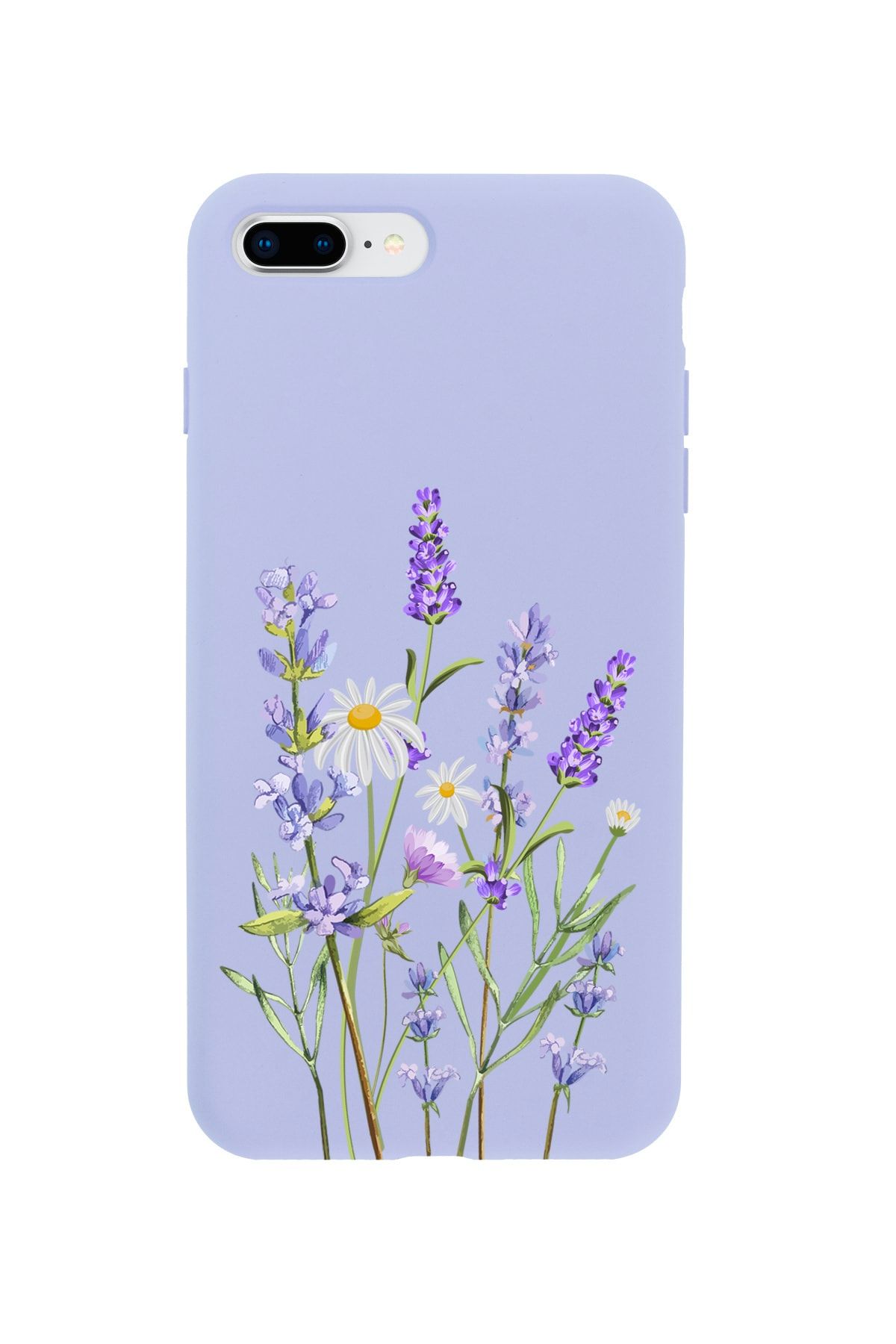 mooodcase Iphone 7 Plus Lavender Premium Lila Lansman Silikonlu Kılıf