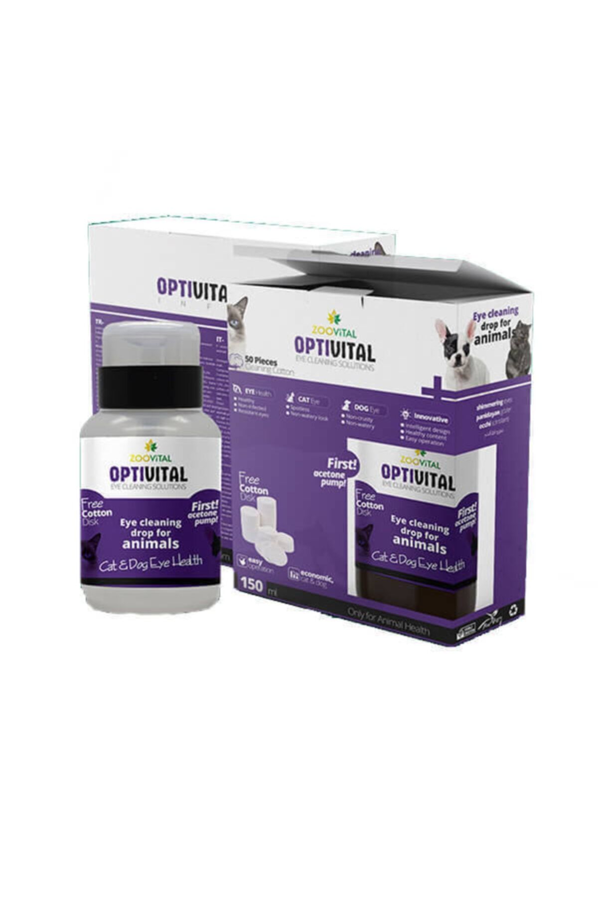 Zoovital Optival Göz Temizleme Solüsyonu 150 Ml