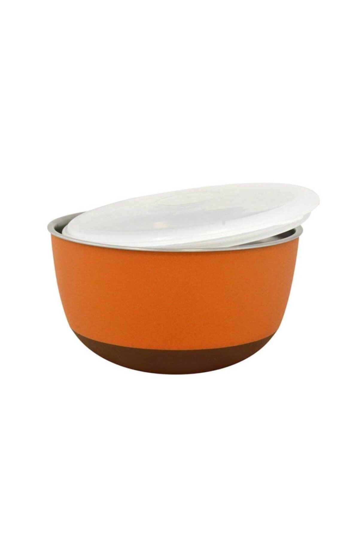 Duvo + With Lid Bowl Mama Ve Su Kabı 2300ml Orange