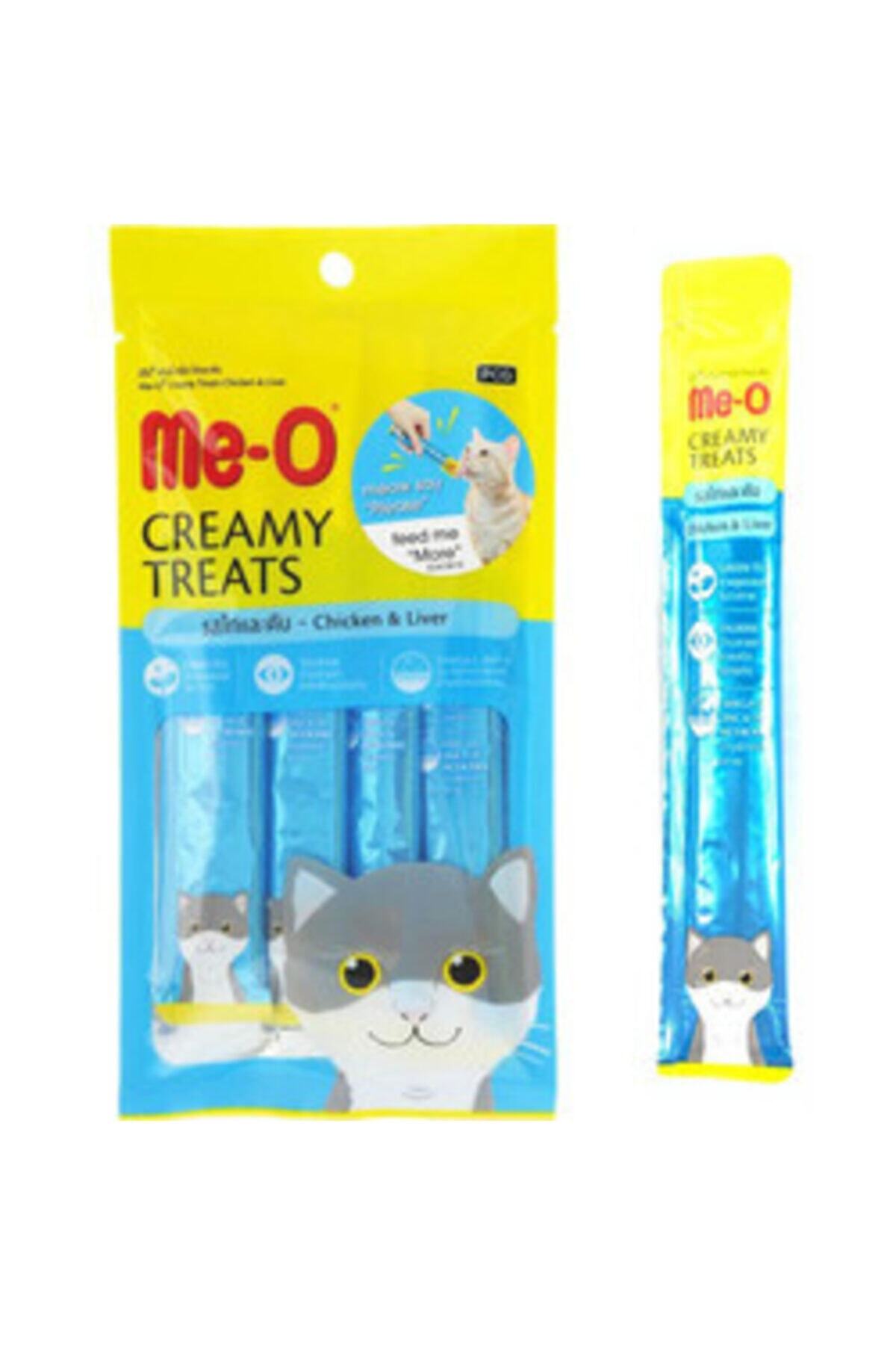 meo Creamy Treats Chicken & Liver - Tavuklu Ciğerli Krem Kedi Ödülü 60 g