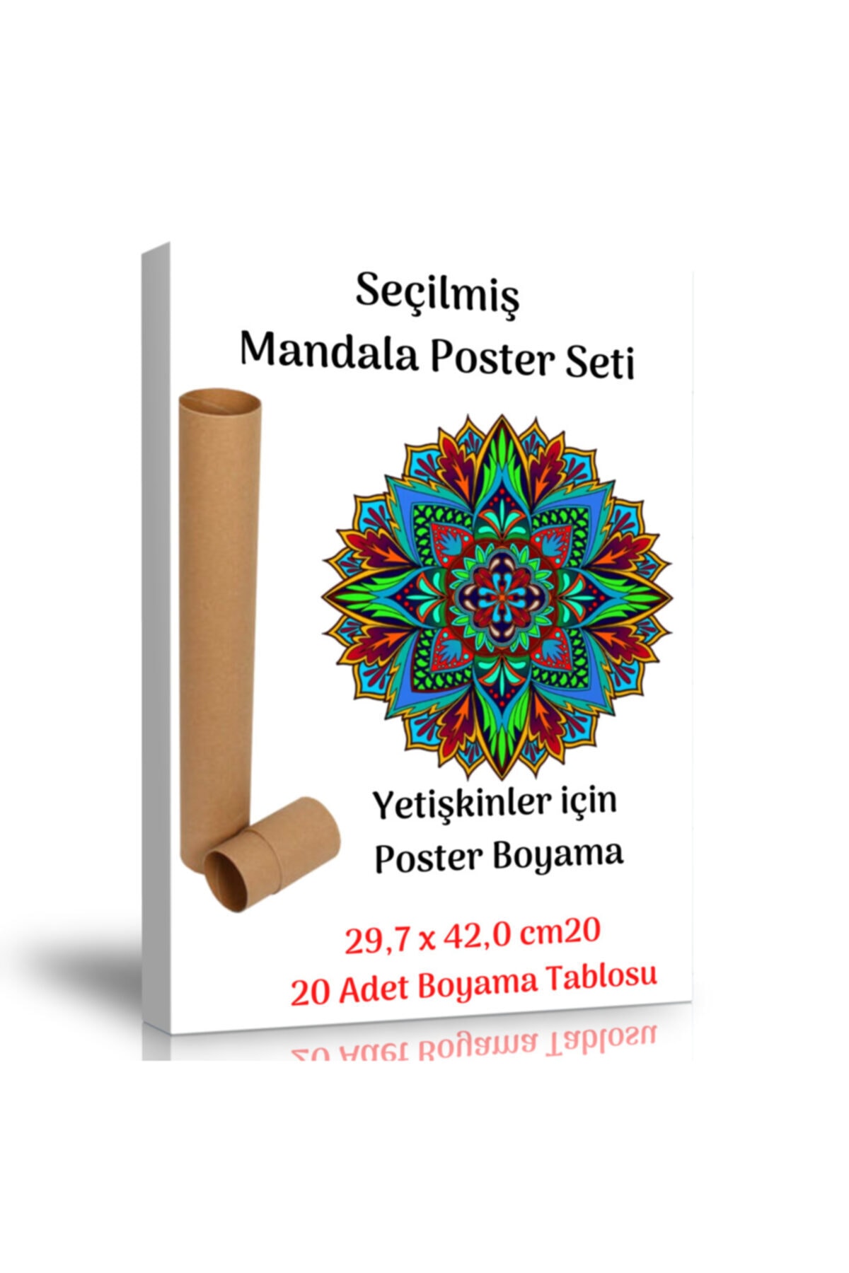 Enine Boyuna Eğitim Seçilmiş Mandala Poster Seti