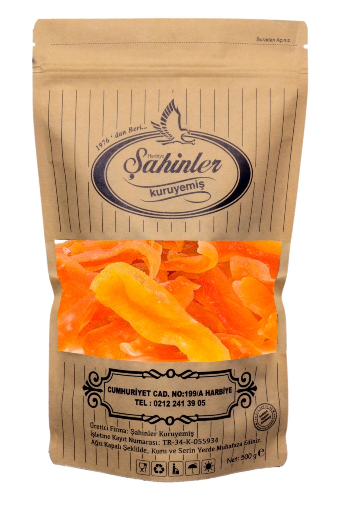 ŞAHİNLER KURUYEMİŞ Kavun Kurusu Şekerli 400 Gr