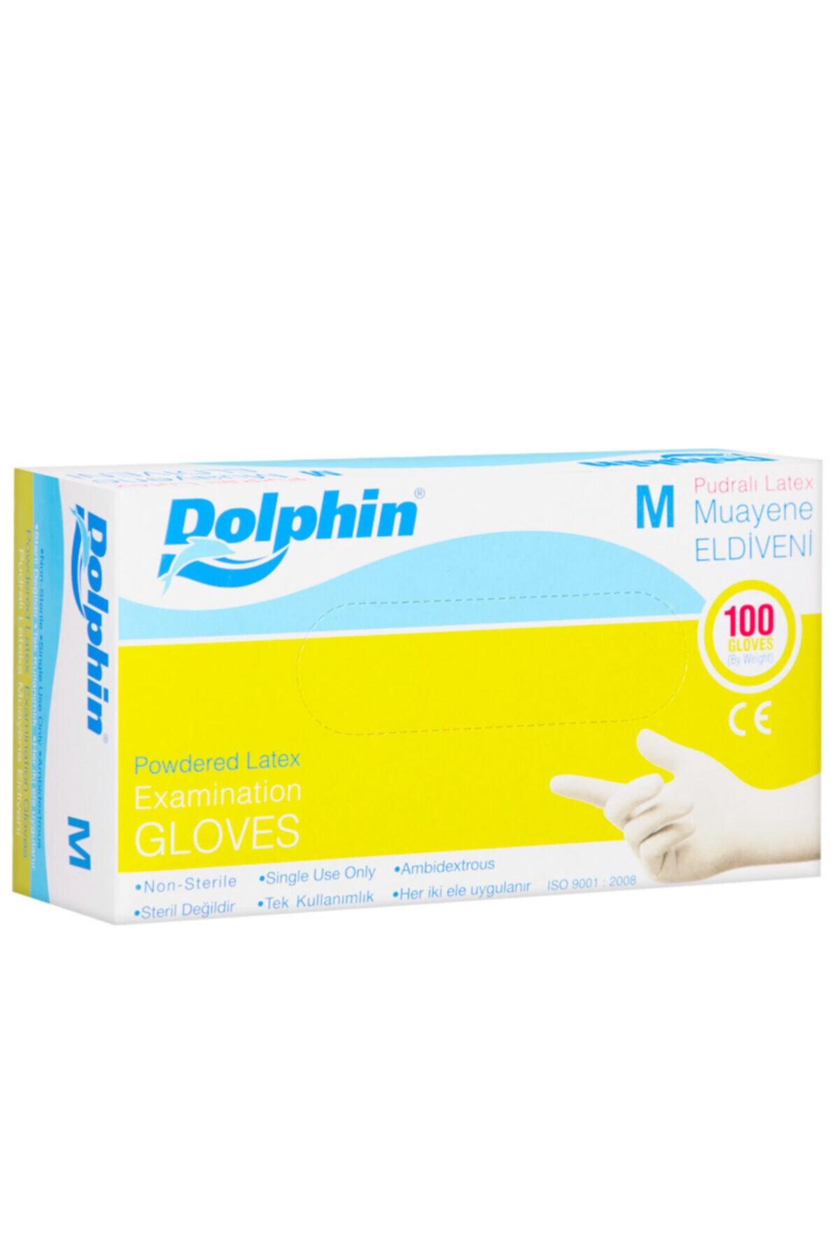 Dolpin Dolphin Latex Eldiven Medium 100'lü (m)