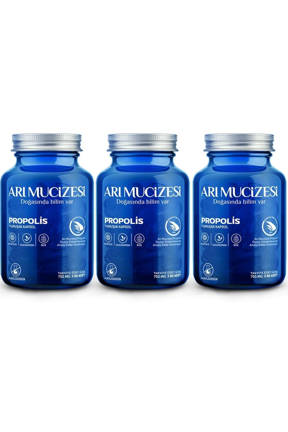 Arı Mucizesi Propolis Softgel 3x60 Yumuşak Kapsül