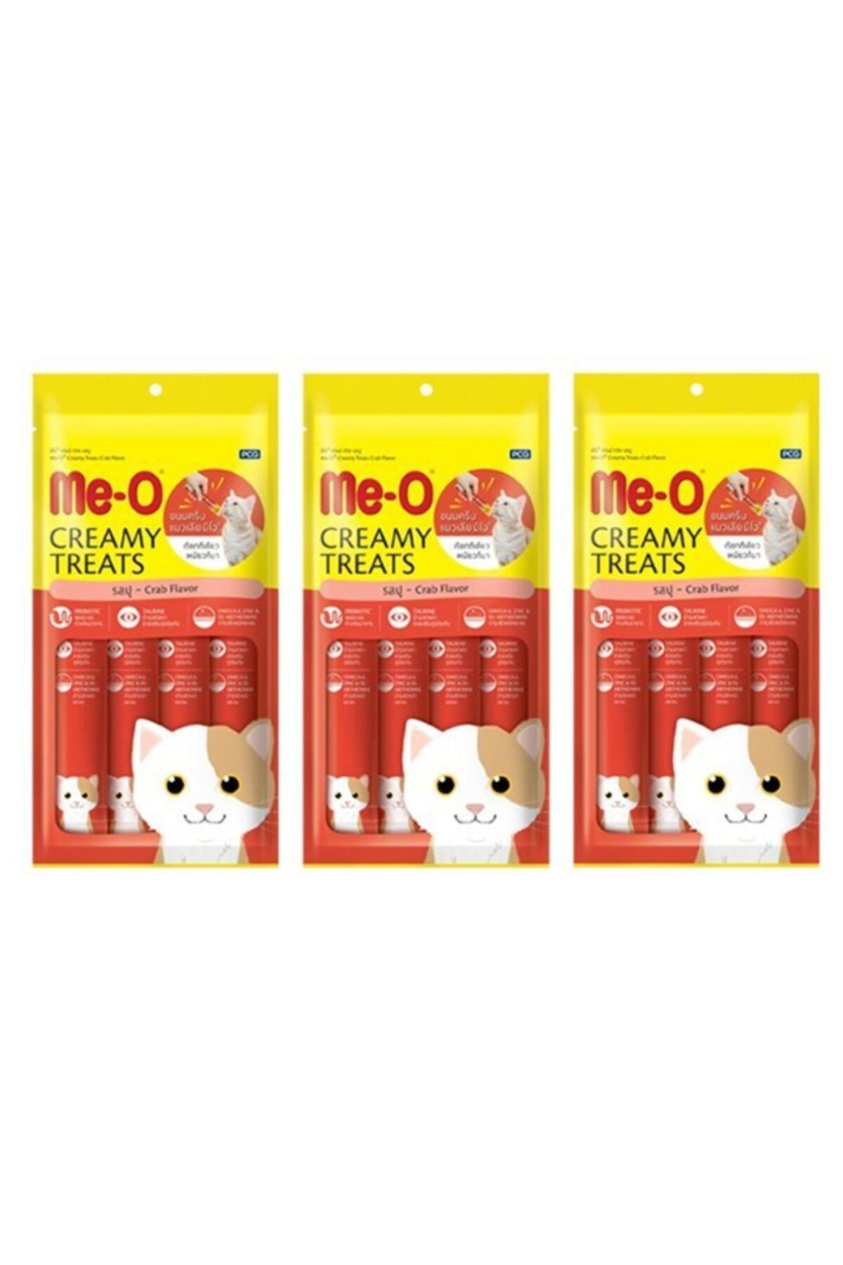 meo Creamy Treats Yengeçli Kedi Ödül Maması (4 X 15 G) 3 Adet