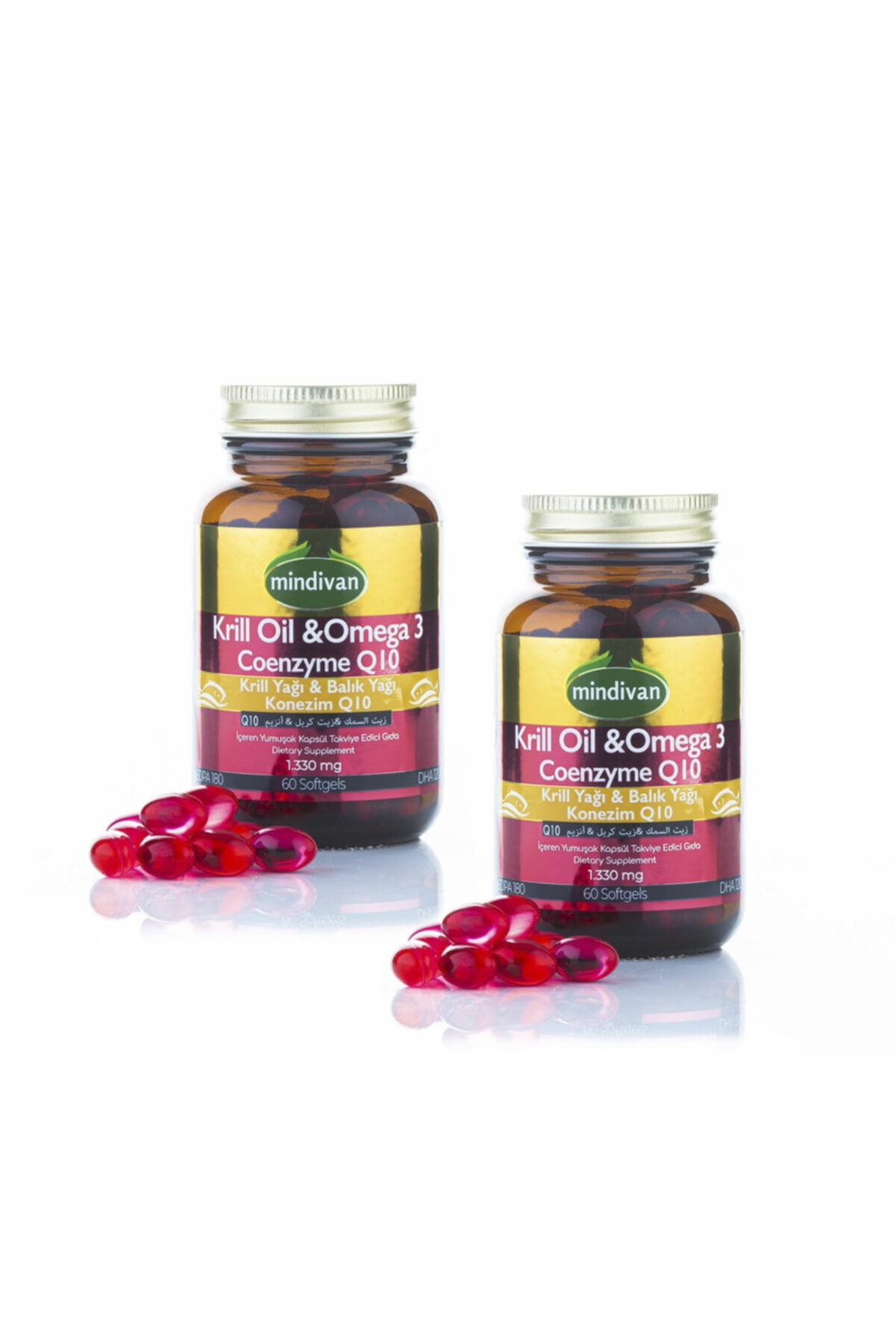 Mindivan Krill Oil 3 & Coenzyme Q10 X 2 Adet