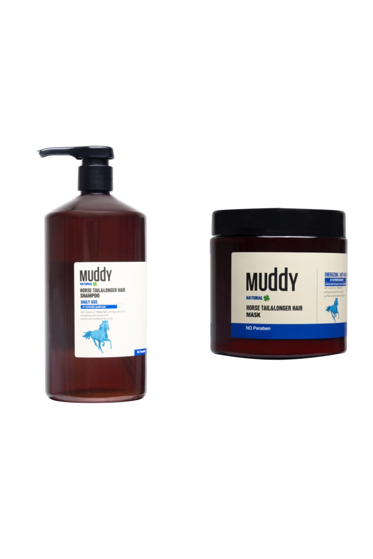 Muddy Horse Taıl&longer Haır Shampoo 1000 ml + 500 ml Maske