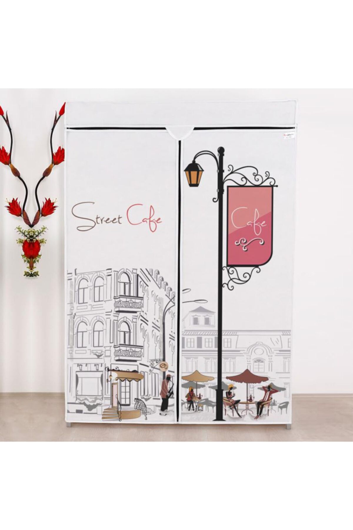 PRADO Basic Cafe Portatif Bez Dolap - Beyaz