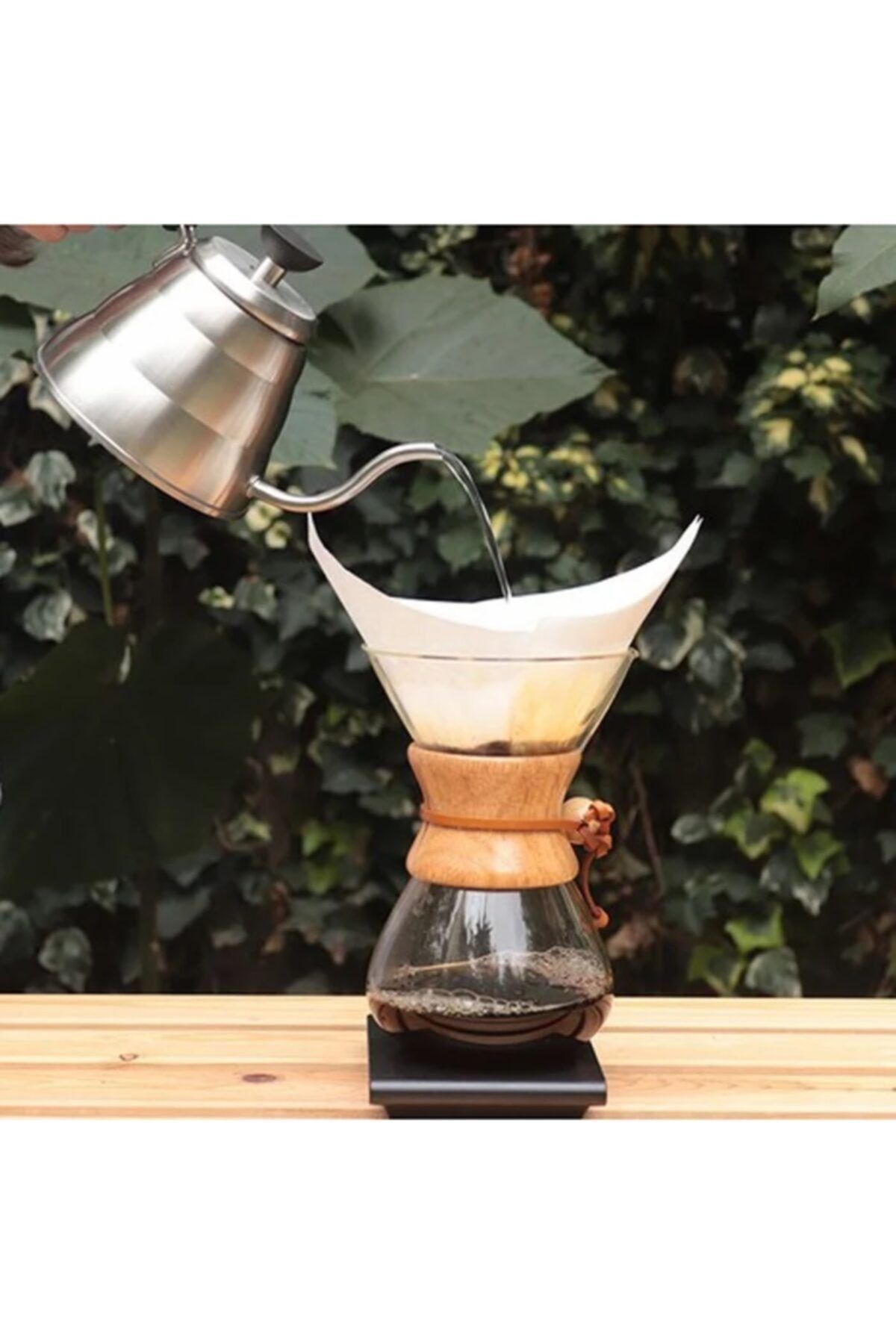 Urban Tools Ahşap Tutacaklı 6 Fincanlık Chemex