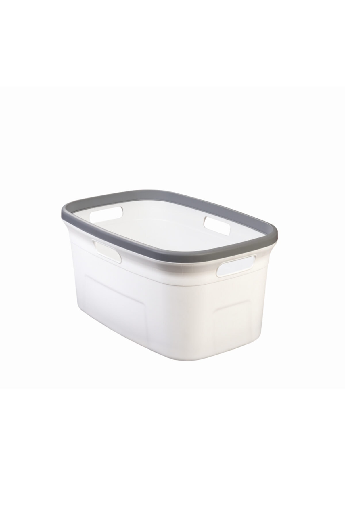 Motek Beyaz Çamaşır Sepeti