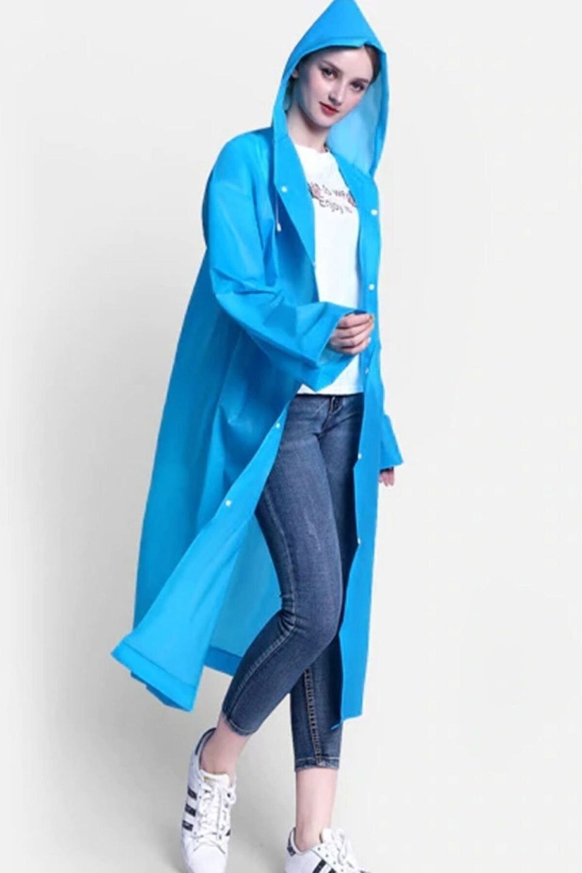 asmy Unisex Mavi Yağmurluk Xl Beden