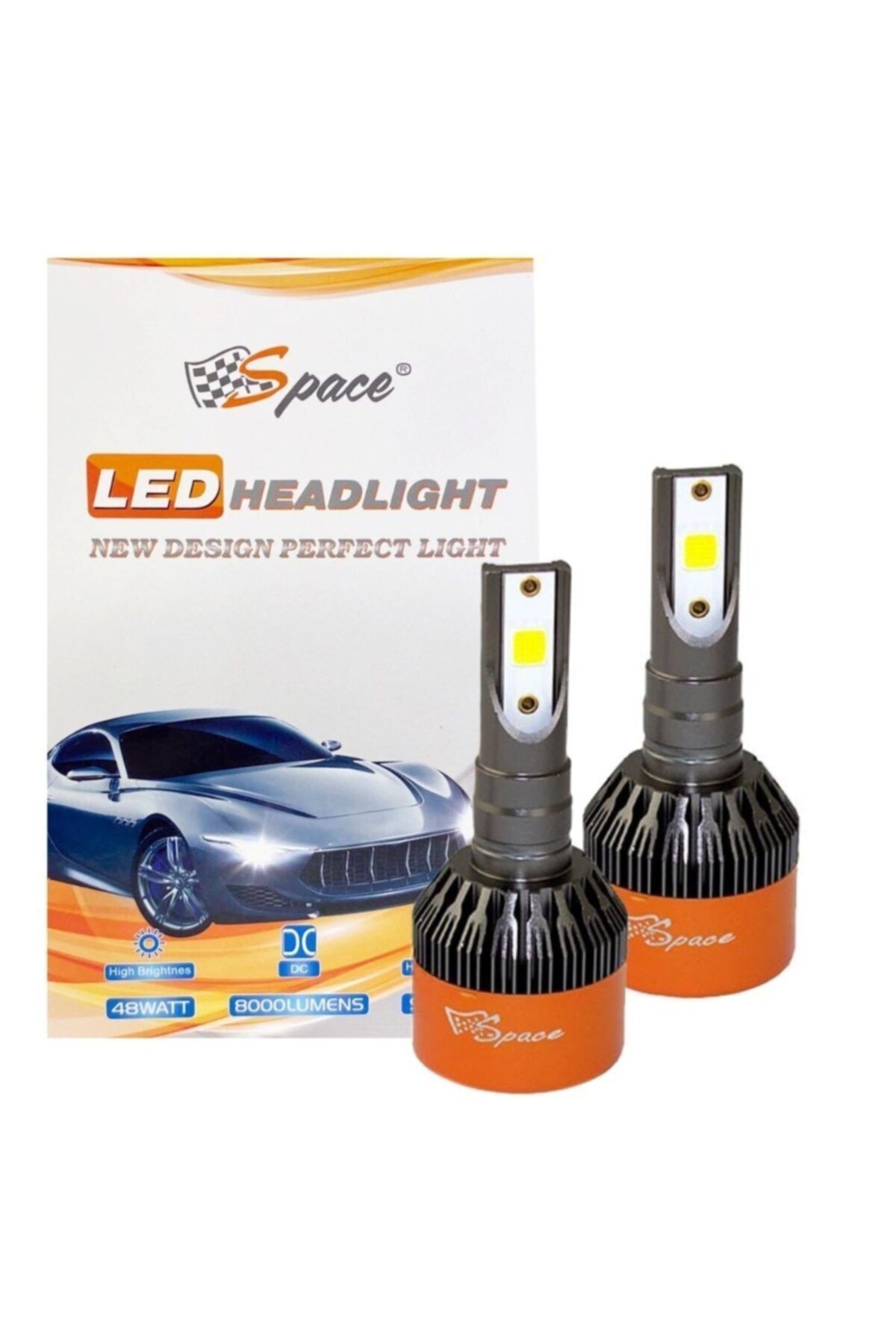 Space Led Far Ampulü Beyaz 48w 12v 8000lm H4 / Laam91