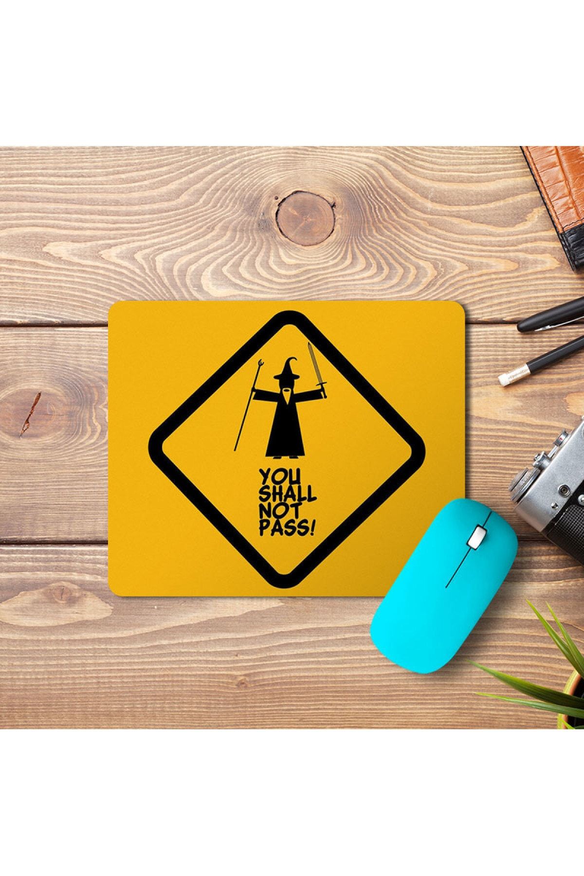 Horizon Baskı Lotr- You Shall Not Pass Mouse Pad Model 002