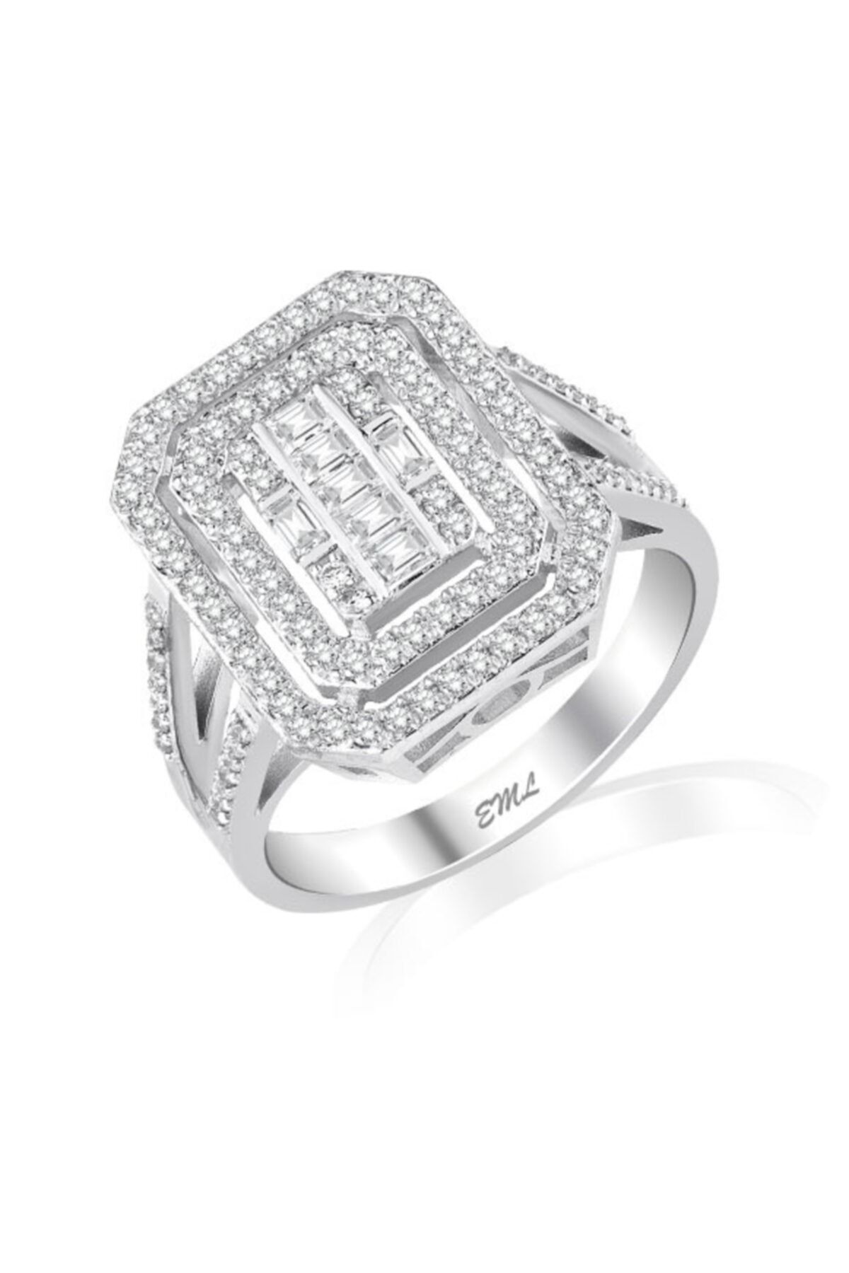 Emel Pırlanta 0.65 Ct Pırlanta Baget Yüzük