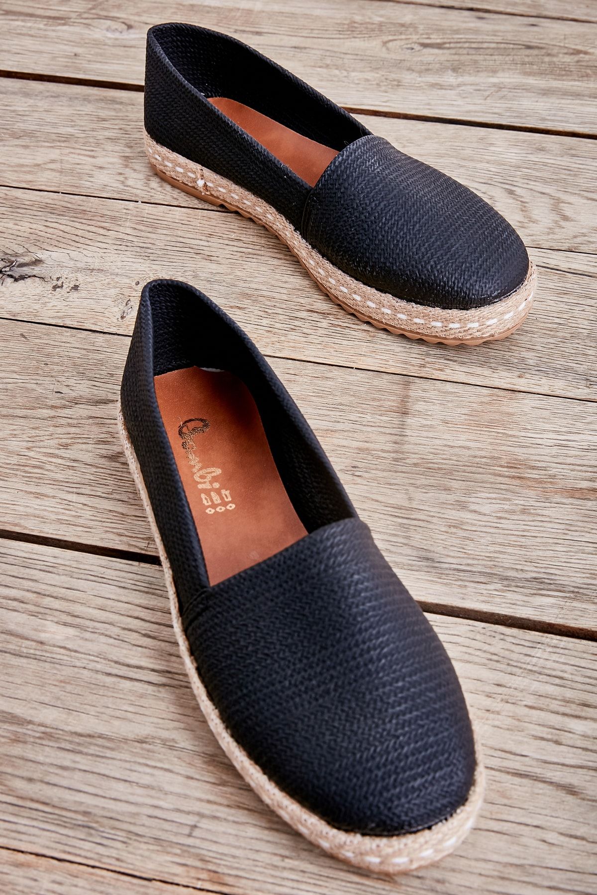 Bambi Siyah Kadın Espadril K01659110010